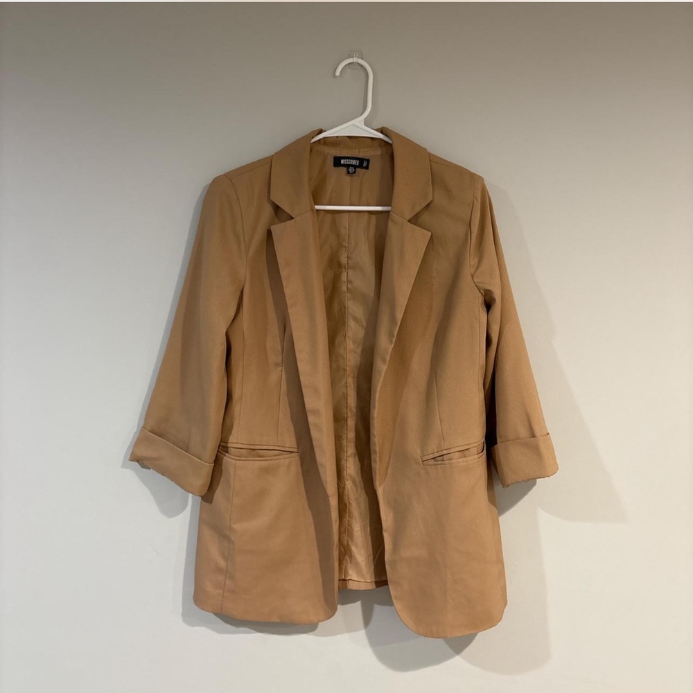Missguided Camel Blazer